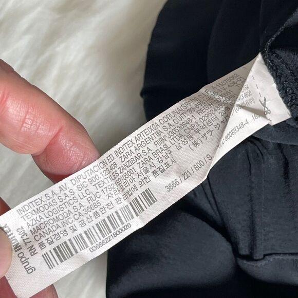 Zara Basic Black Ponte Pull On Pants Sz S - Picture 7 of 8